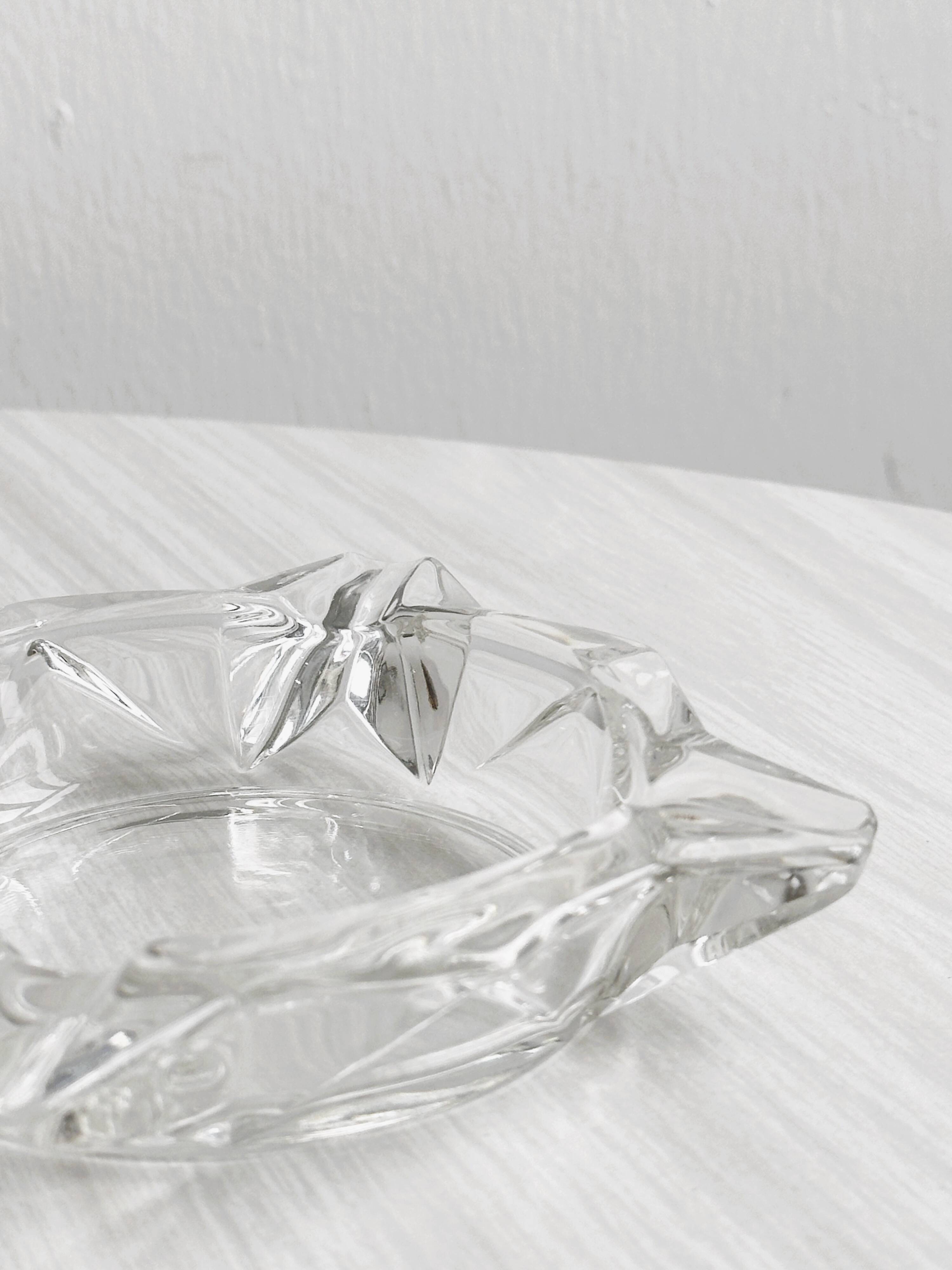 Cendrier étoile en verre