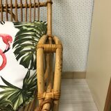 Vintage rattan armchair