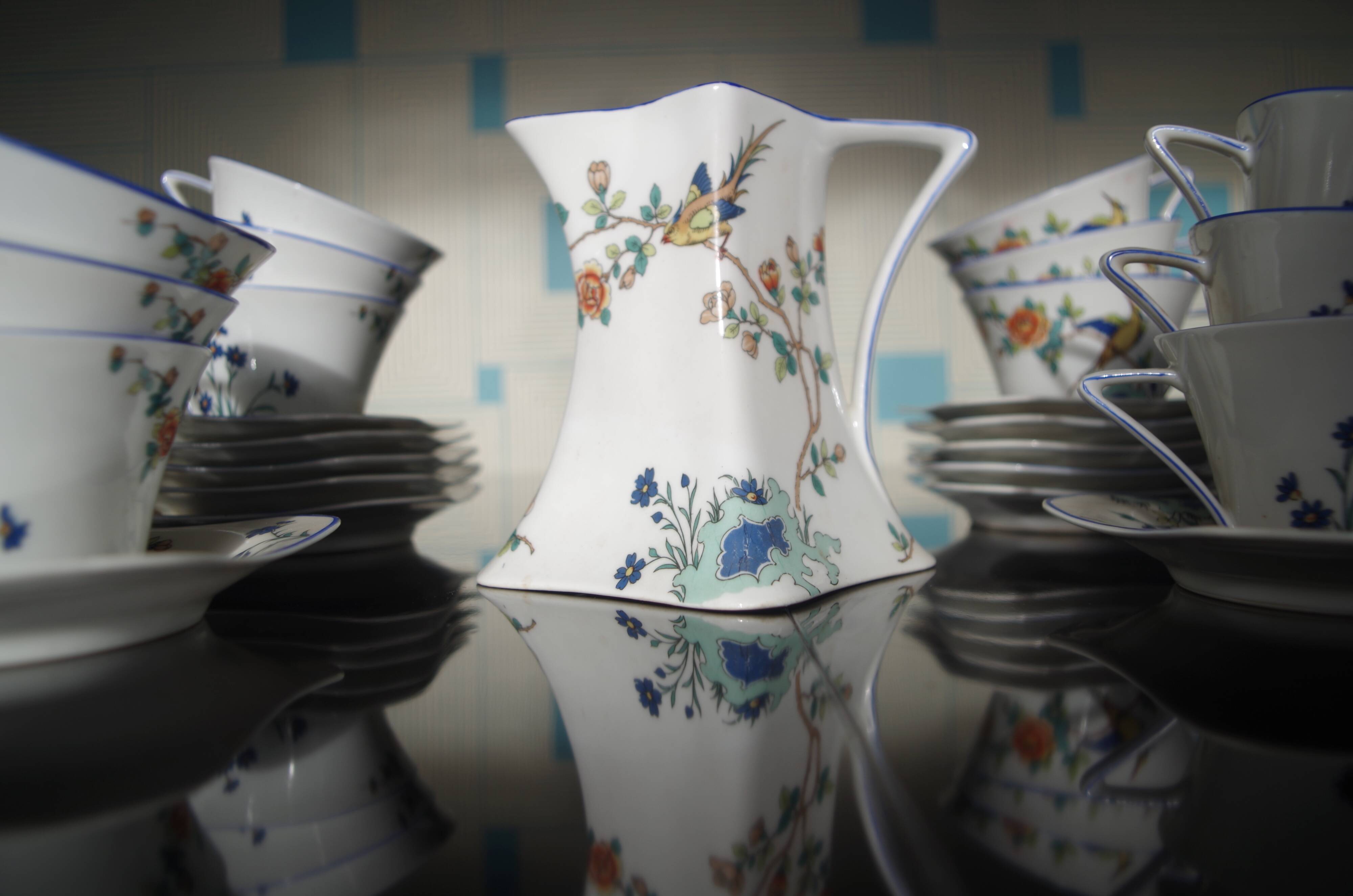 Limoges A. Lanternier porcelain tea service