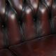 Chesterfield 2.5 seater sofa in dark red cowhide leather