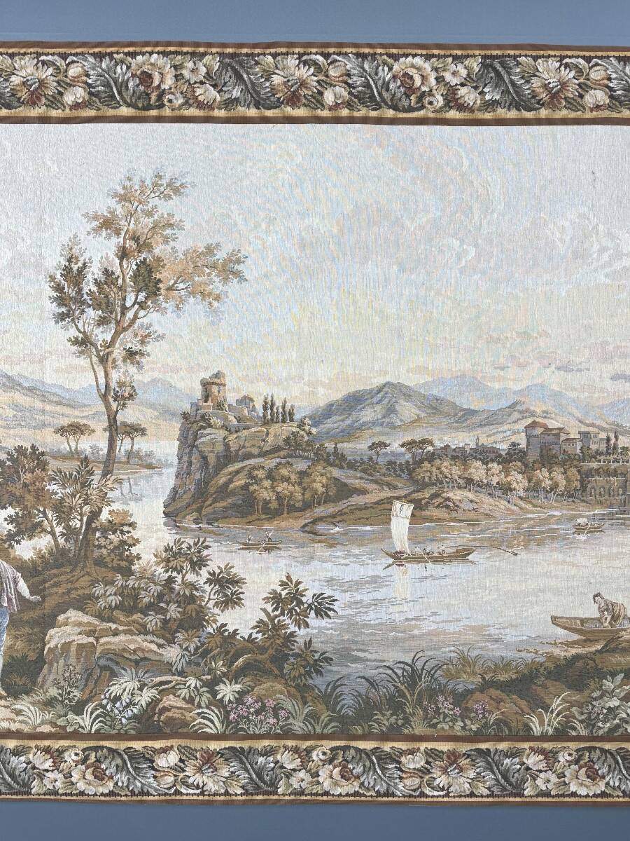 Large Gobelin-style wall tapestry, 20th century