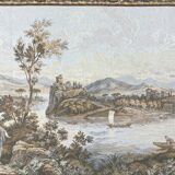 Large Gobelin-style wall tapestry, 20th century