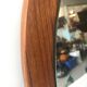 Mirror round vintage teak 66 x 66 cm