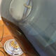 Metal and smoked glass floor lamp