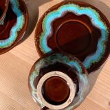 3 large cups / saucers vallauris