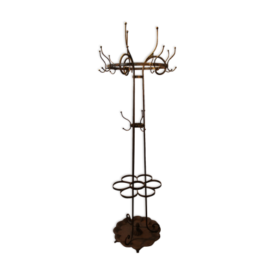 Porte manteaux ancien avec porte parapluie