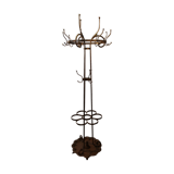 Old coat rack with umbrella holder