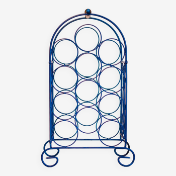 12 place wrought iron bottle rack