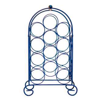 12 place wrought iron bottle rack