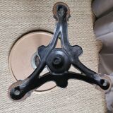 Bistro gueridon "white vein plateau"