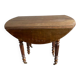 Round walnut table