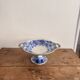 Blue faience shower footrest Bryonia H&C 19th Century Art Nouveau Hache Vierzon