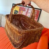 Vintage wicker basket