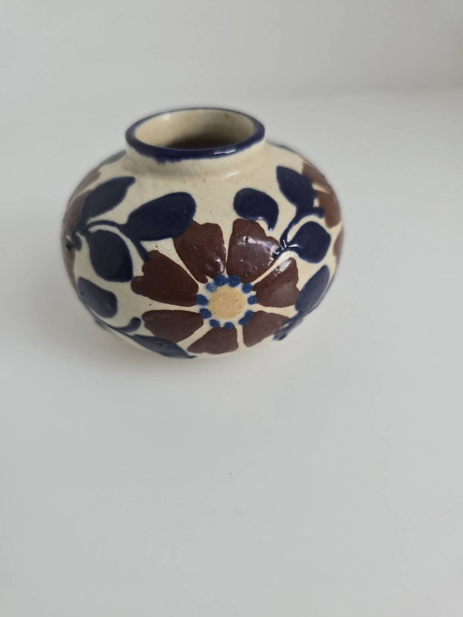 Vase boule Jean Garillon – Grès Art Déco Soufflenheim – c. 1930-1945