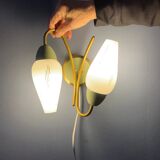 Opal glass wall lamp