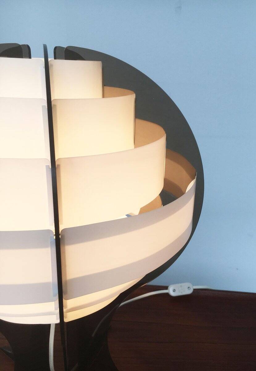 Mid-century Danish plastic table lamp by Flemming Brylle & Preben Jacobsen