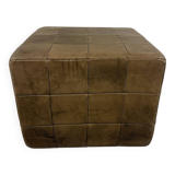 Pouf patchwork en cuir De Sede