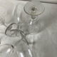 6 antique stemmed glasses