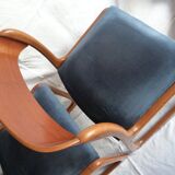 Suite of 4 Baumann sled chairs