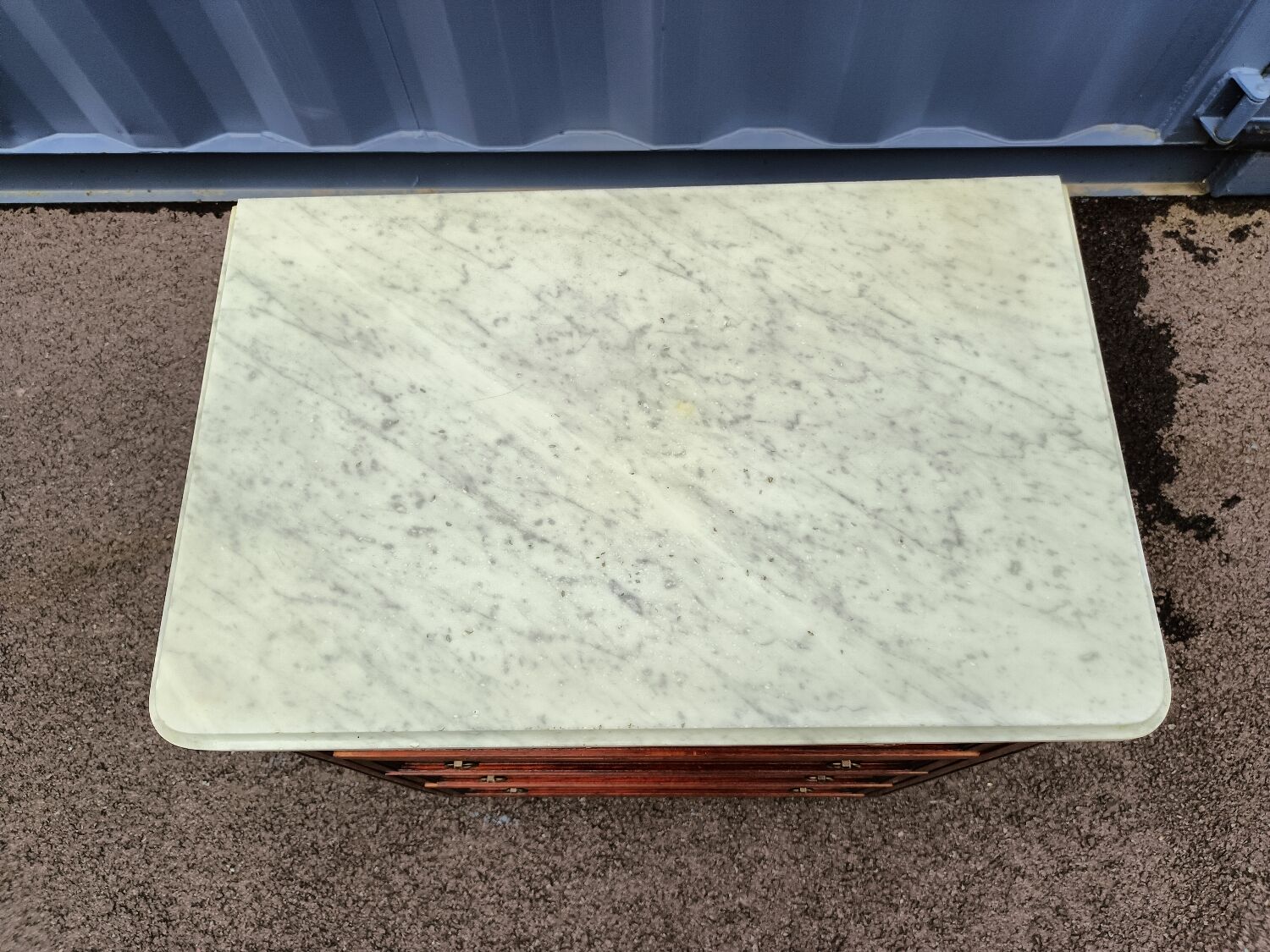 Chest of drawers style louis xvi marble top