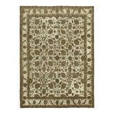 Tapis anatolien vintage 1970 noué à la main en laine beige 286 cm x 390 cm