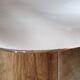 Round hollow dish in Salins earthenware, France, 2nd Polynesia model