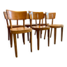 Série de 6 chaises Bistrot en bois