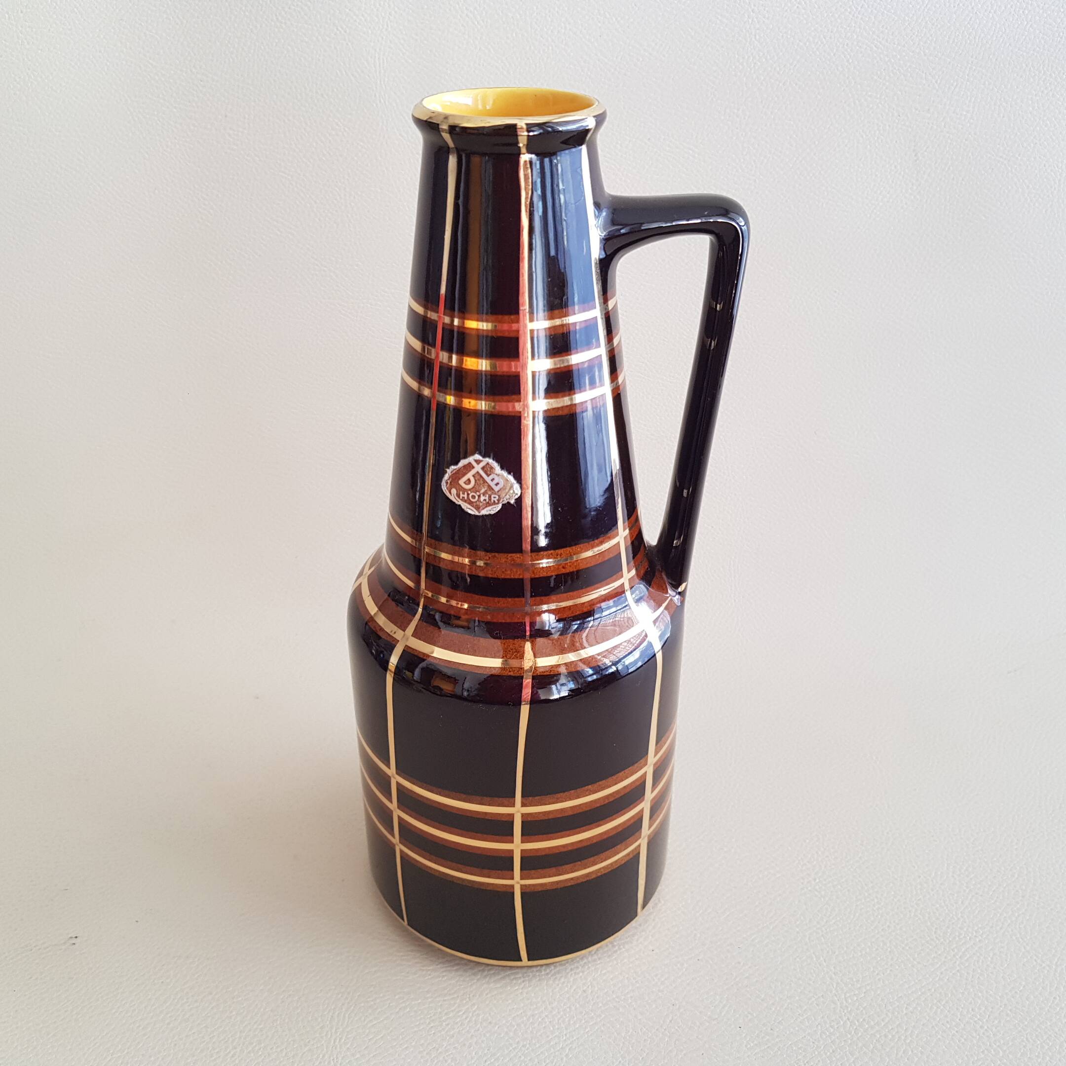 DB HOHR Germany vintage ceramic carafe pitcher