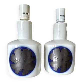 Pair Porcelain table lamps, Bing & Grøndahl, denmark, 1960s, set of 2
