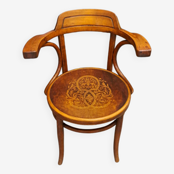 Fauteuil bistrot J et J. Kohn modèle n°704