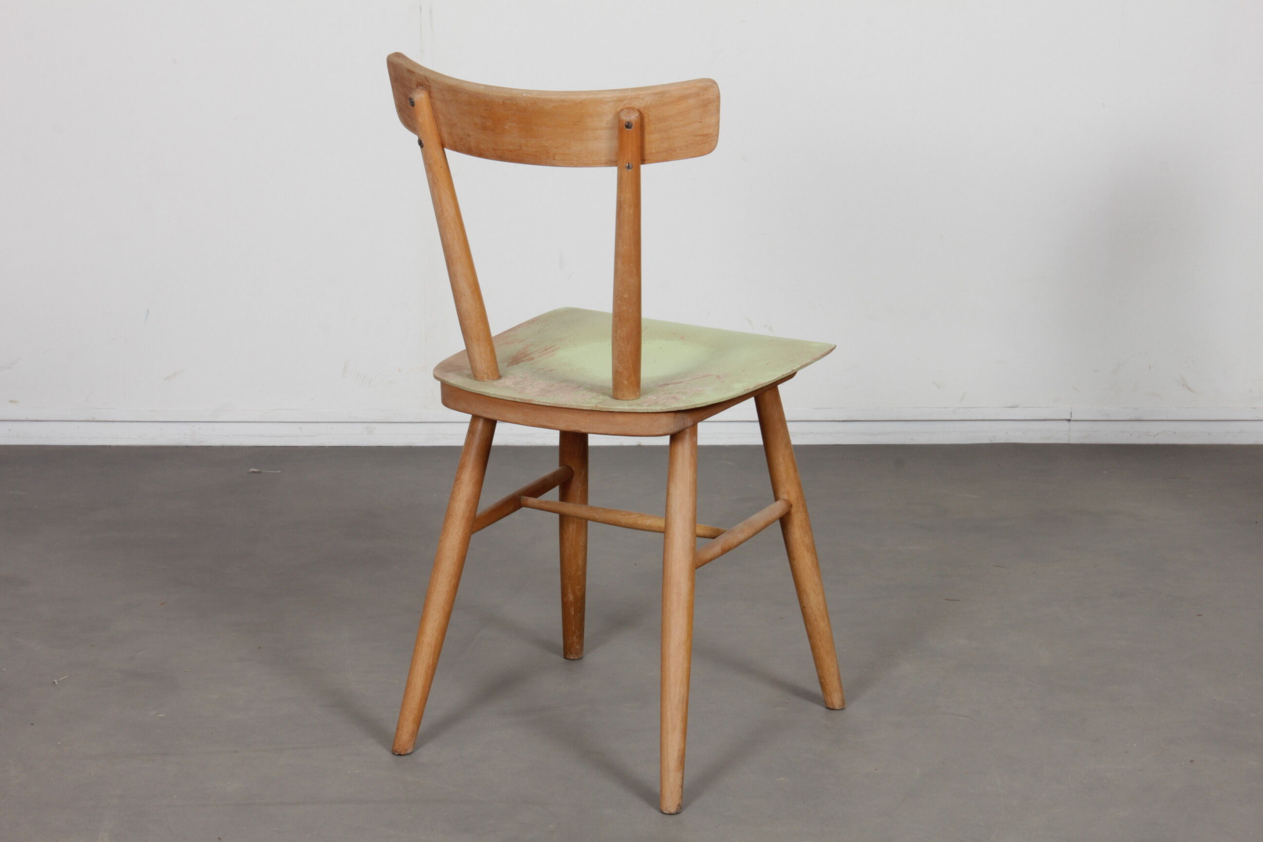 Vintage wooden chair produced by Ton, 1960