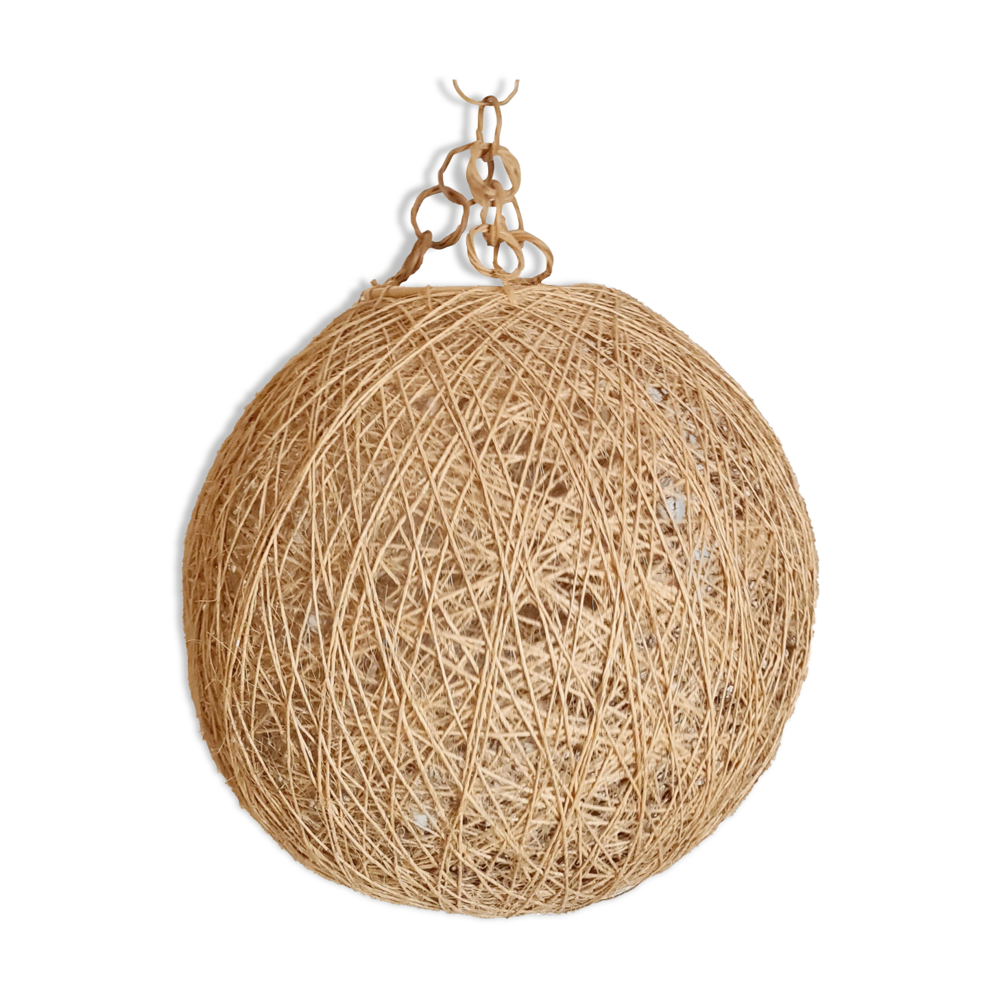 Vintage natural fiber ball suspension