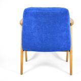 Original 60s icon, armchair 366 designer J. Chierowski, blue