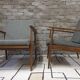 Paire de fauteuils scandinave en teck 1960