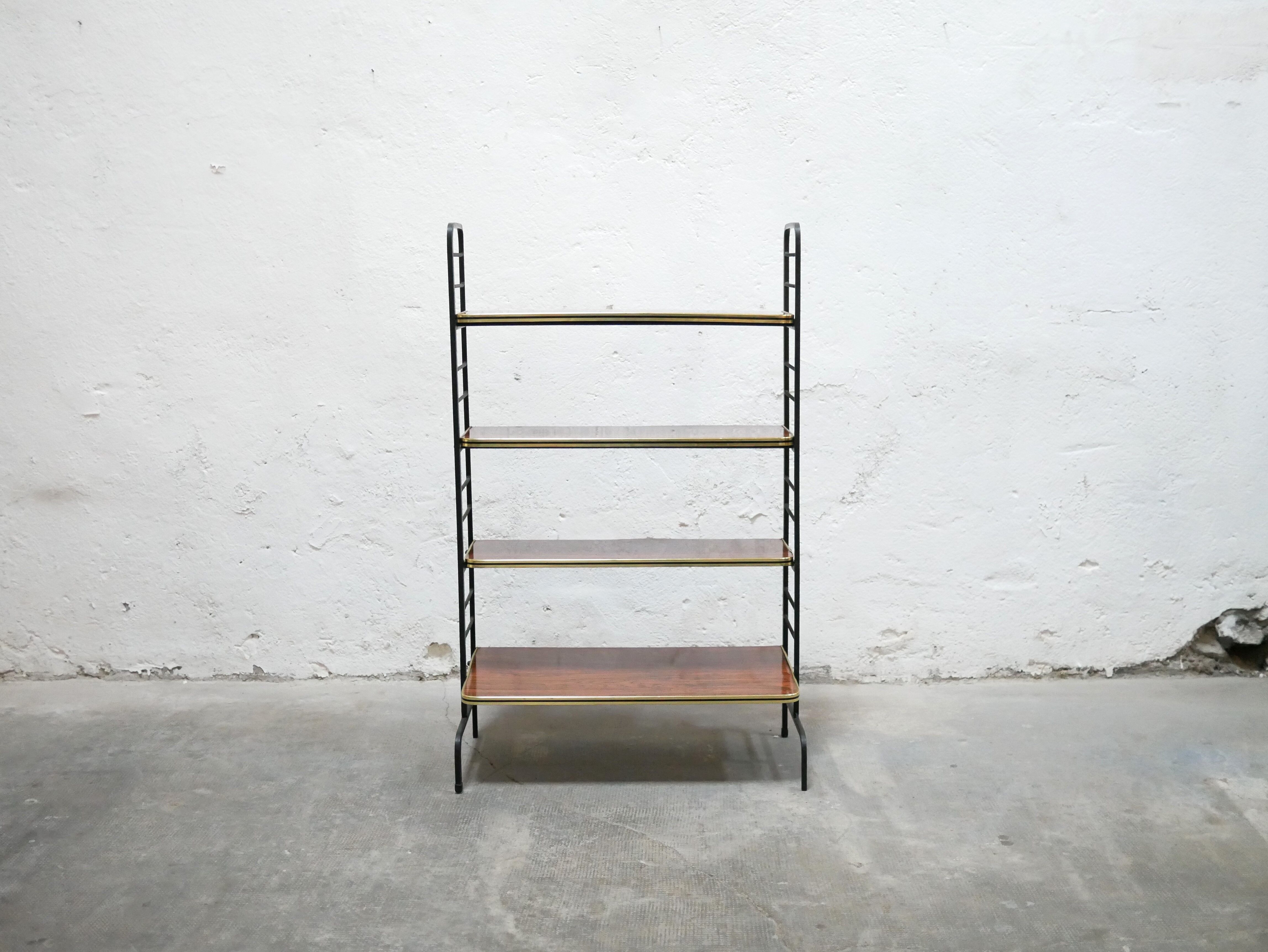 Vintage metal and formica shelf accent furniture