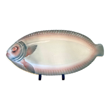 Plat à poisson faïence Digoin Sarreguemines