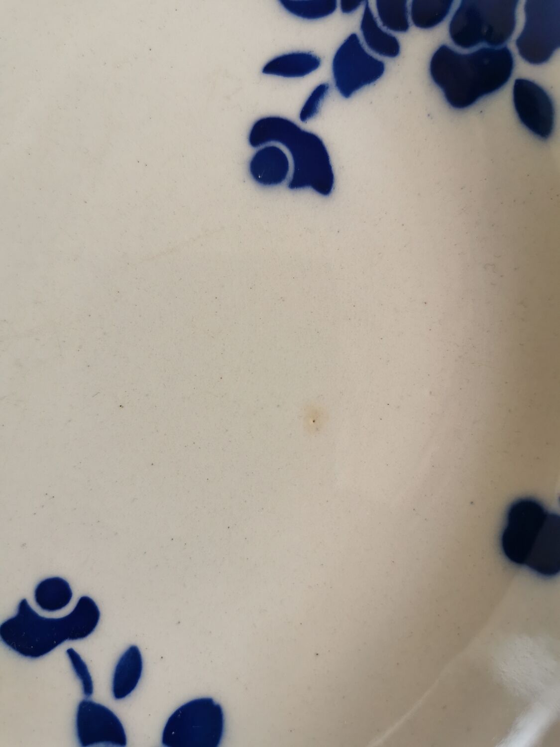 Blue Badonviller retro hollow plates