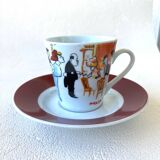 4 Maxim's de Paris coffee cups and saucers