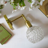 Wall lamp molded glass globe