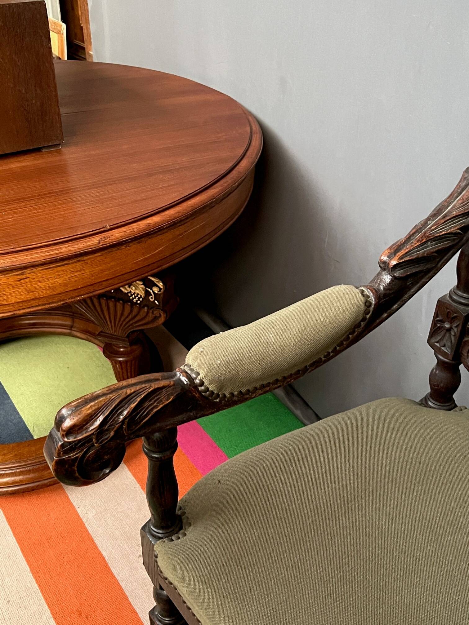 Renaissance style armchair.