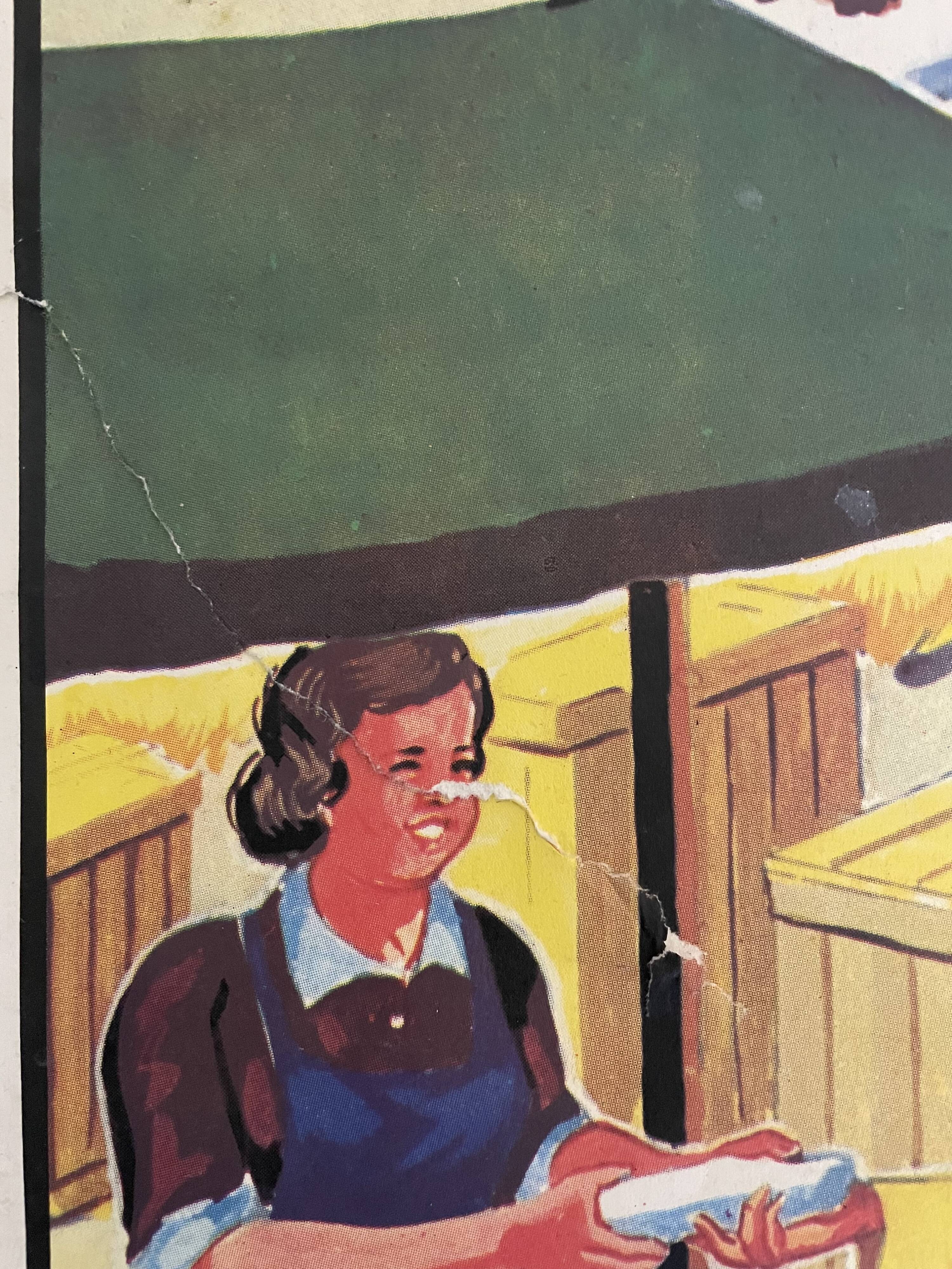 Vintage mdi school poster "the market, the fair