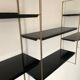 Vintage wall shelves in gold and black metal