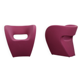 Pair of Victoria & Albert armchairs by Ron Arad for Moroso, Italy, 2000s
