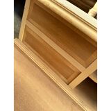 Bureau en bois naturel de style Empire 800 en noyer et érable