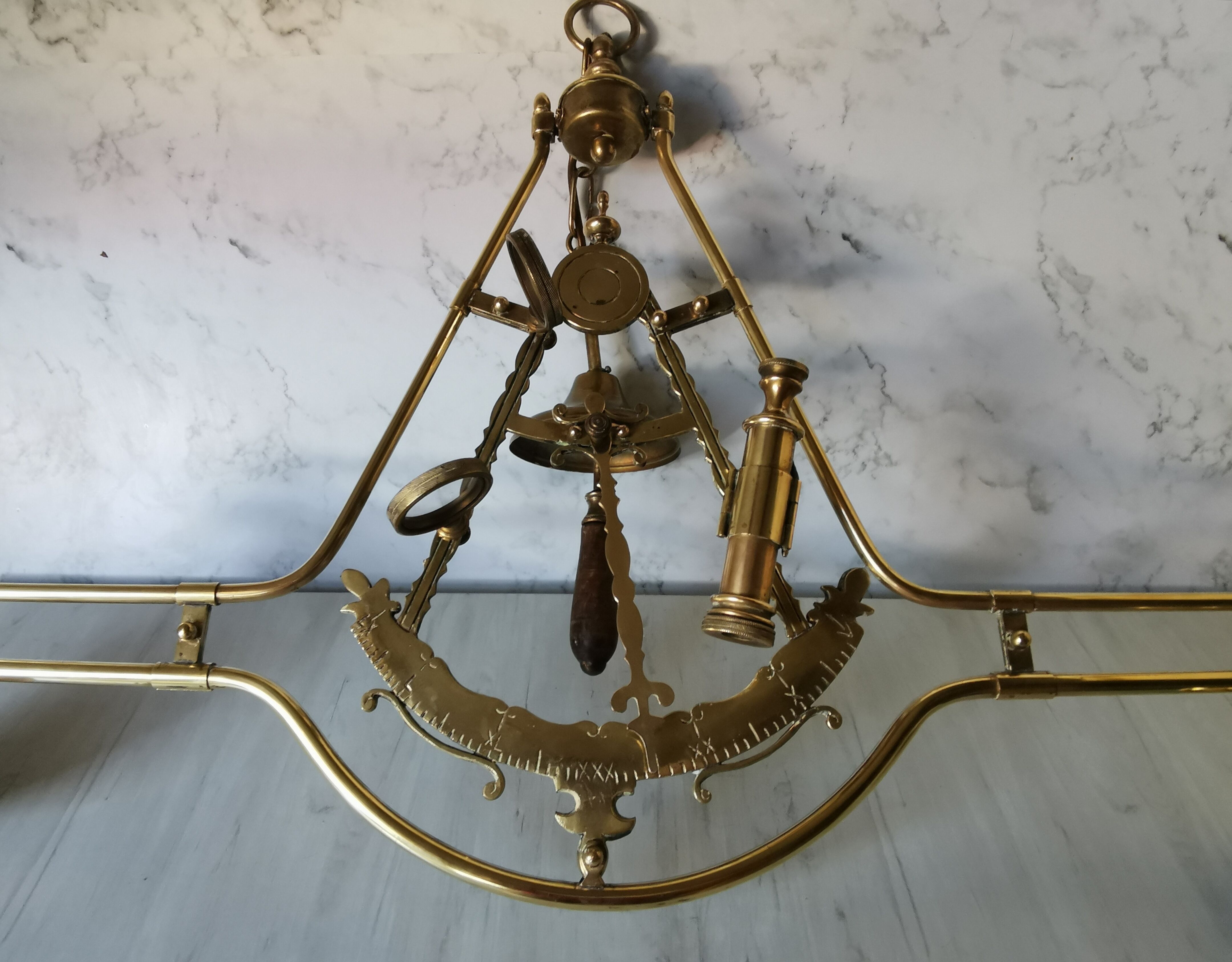 Brass billiard chandelier marine decoration