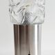 Lampe vintage verre et inox