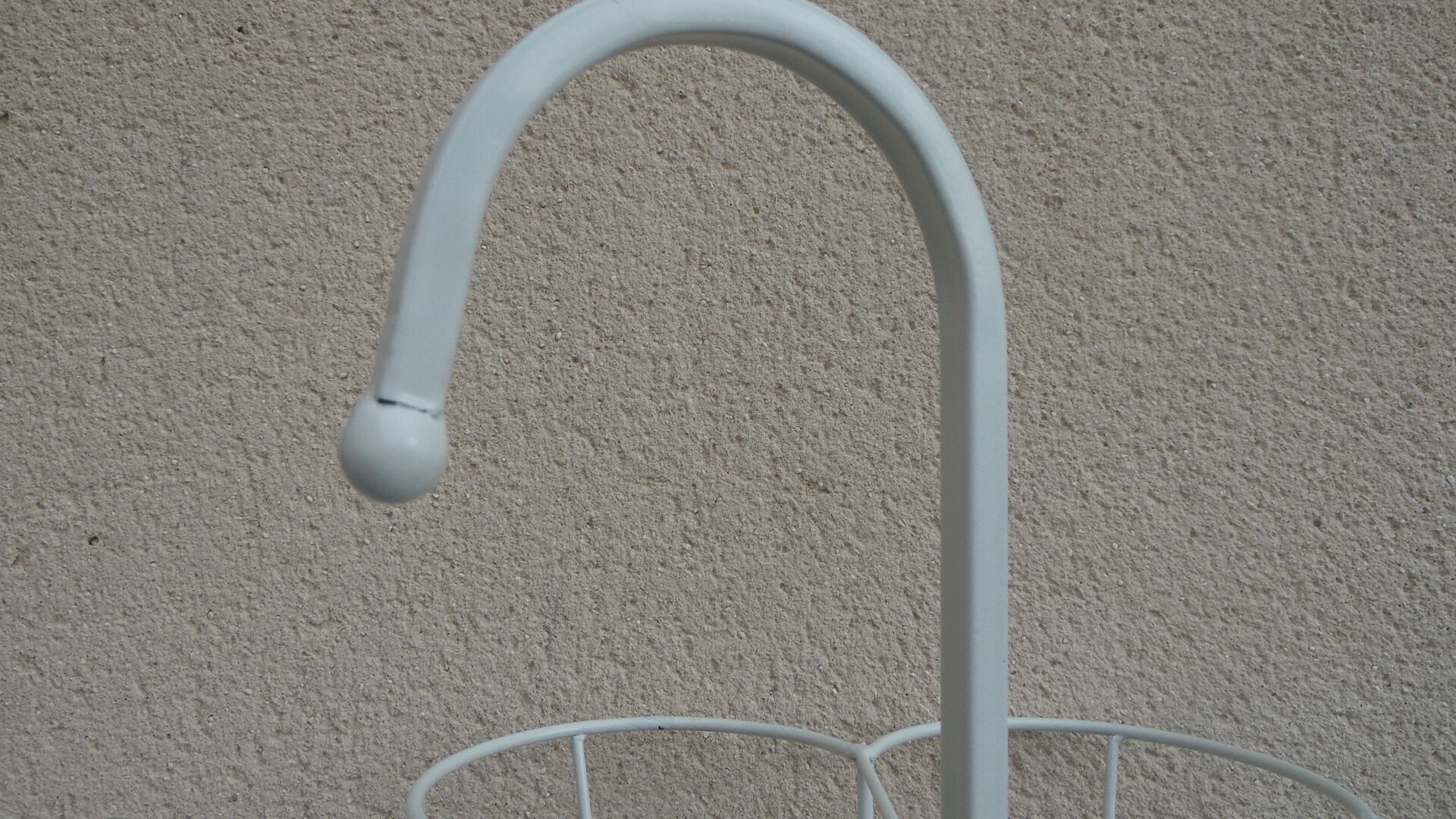 Porte parapluie metal forgé blanc
