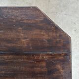Pedestal table or small octagonal side table quadripod base with modernist spacer