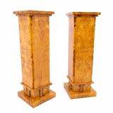 Art Deco pedestals, 1940s, Poland.