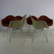 Set of six dining chairs by Charles Eames